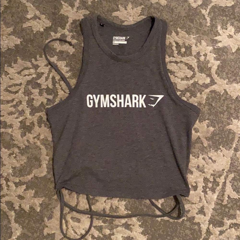 Gymshark tie gray crop